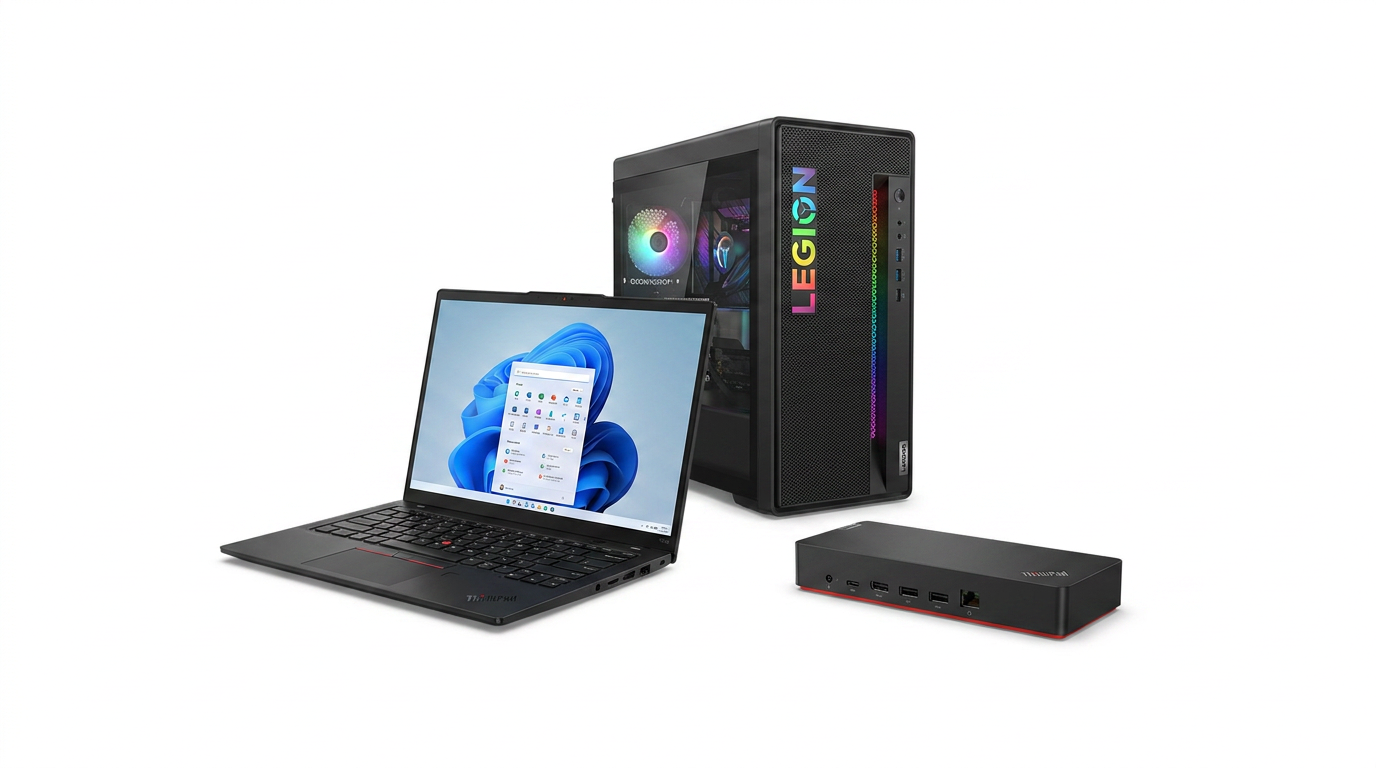 Lenovo — ThinkPad X1 Carbon G13, Legion T7, Thunderbolt 5 Smart Dock