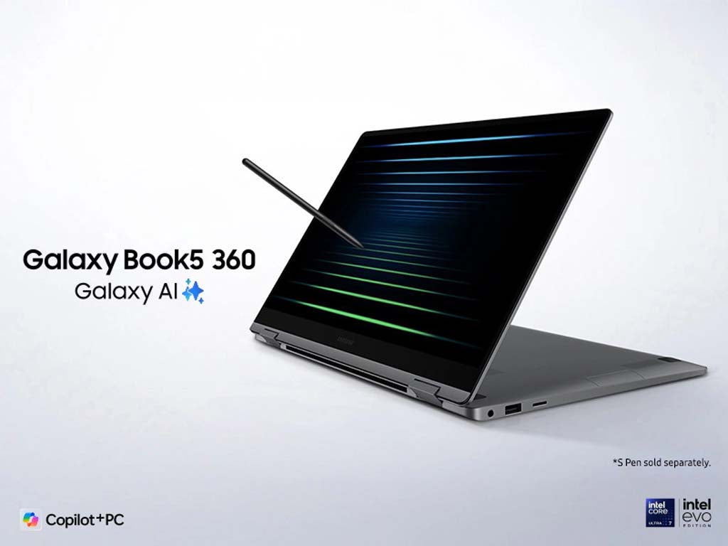 Samsung Galaxy Book5 360 2-in-1: 15.6" AMOLED Touch, Core Ultra 7, S Pen