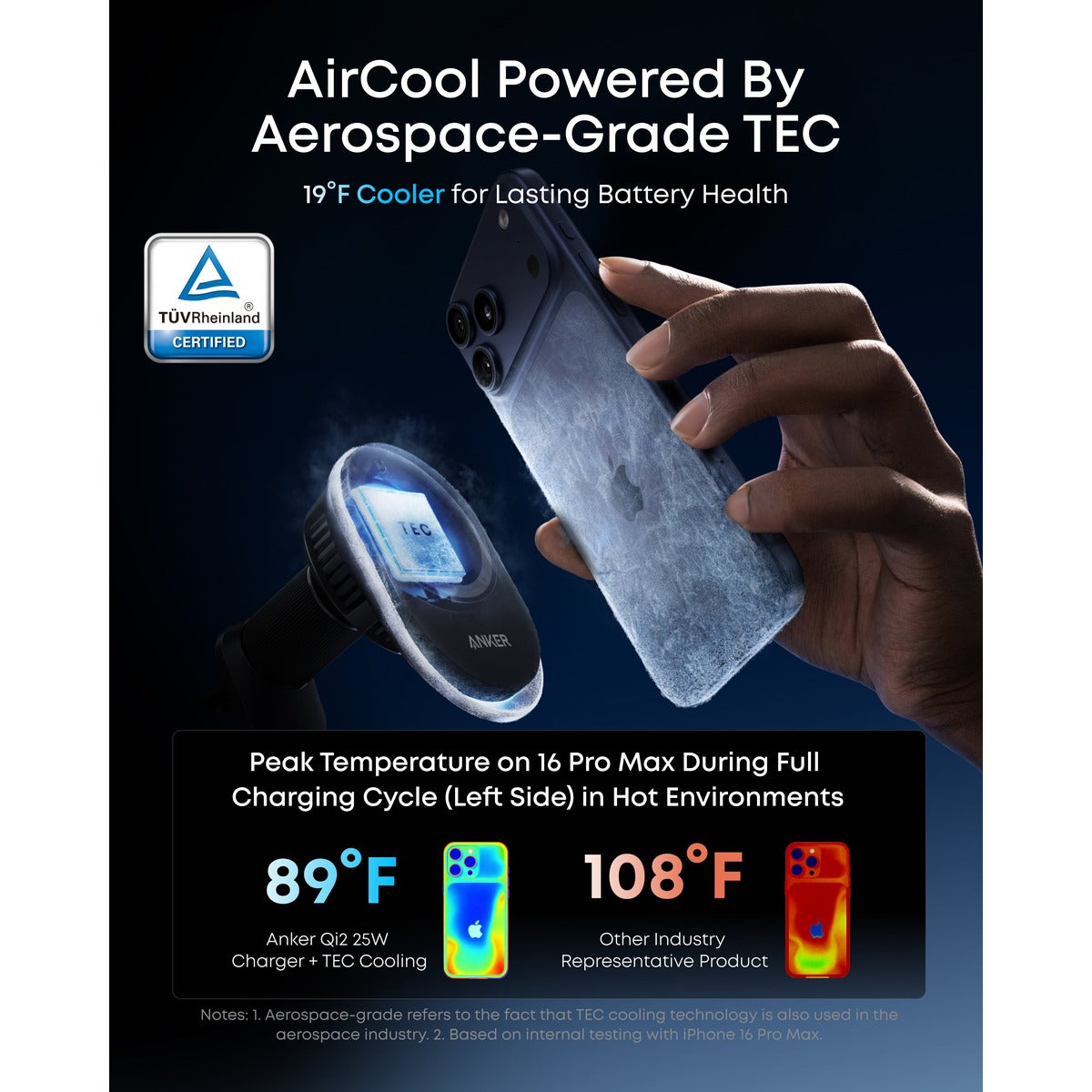 Anker Prime Wireless Car Charger (Qi2, 50W)