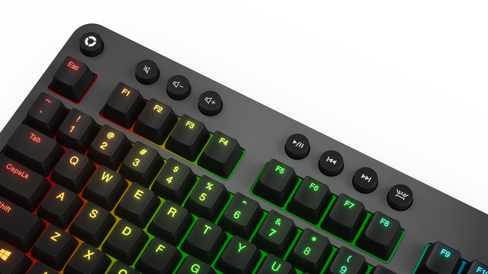 Lenovo Legion K500 RGB Mechanical Gaming Keyboard | Red Switches | Detachable Palm Rest | Programmable Keys