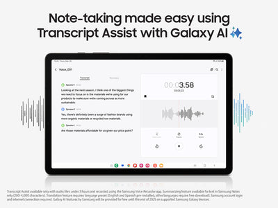 Samsung Galaxy Tab S9 | 11" 120Hz Dynamic AMOLED 2X Display | S Pen Included | 128GB | IP68 Water-Resistant