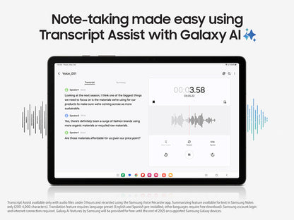 Samsung Galaxy Tab S9 | 11" 120Hz Dynamic AMOLED 2X Display | S Pen Included | 128GB | IP68 Water-Resistant