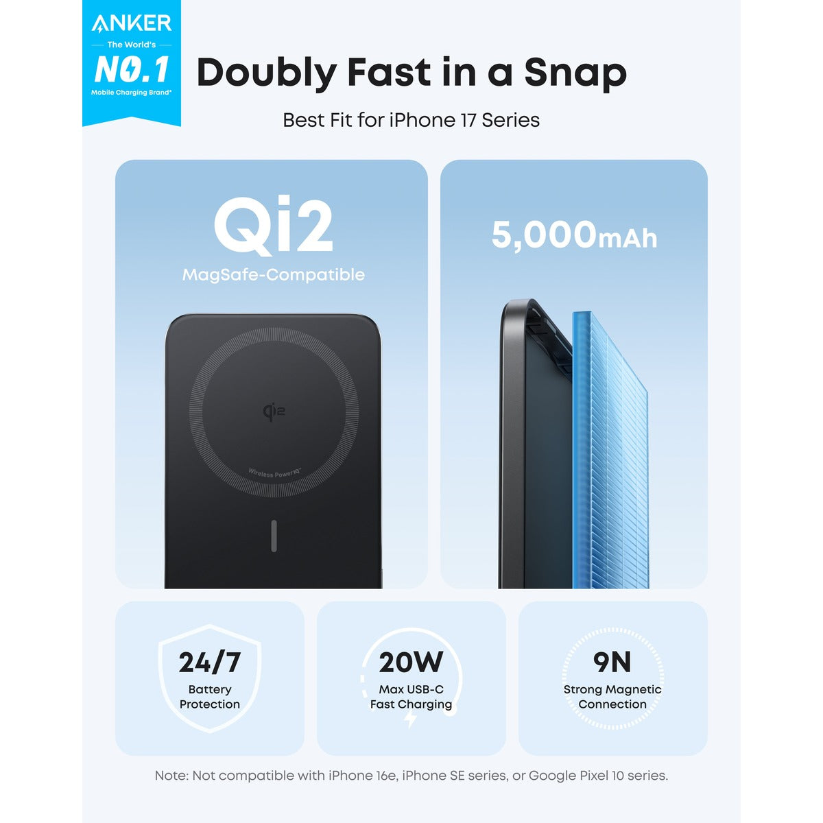 Anker Nano Power Bank 5,000mAh Slim