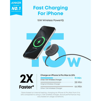 Anker Zolo Wireless Charger (15W, Qi2)