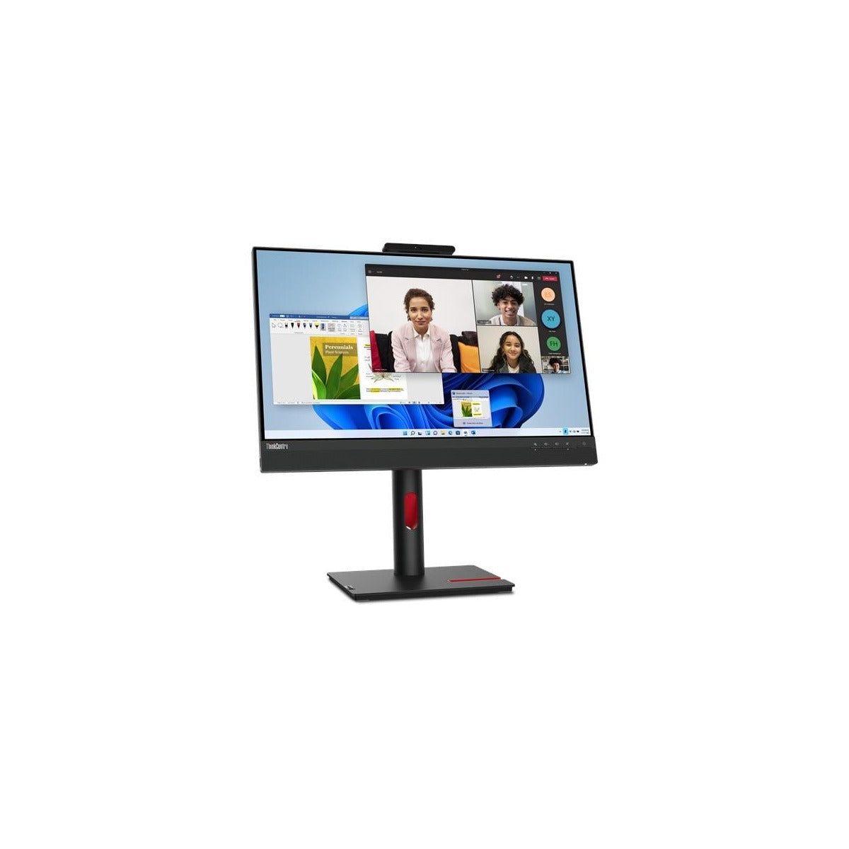 Lenovo TIO 24 G5 Monitor with Webcam, Speakers, Tiny Slot