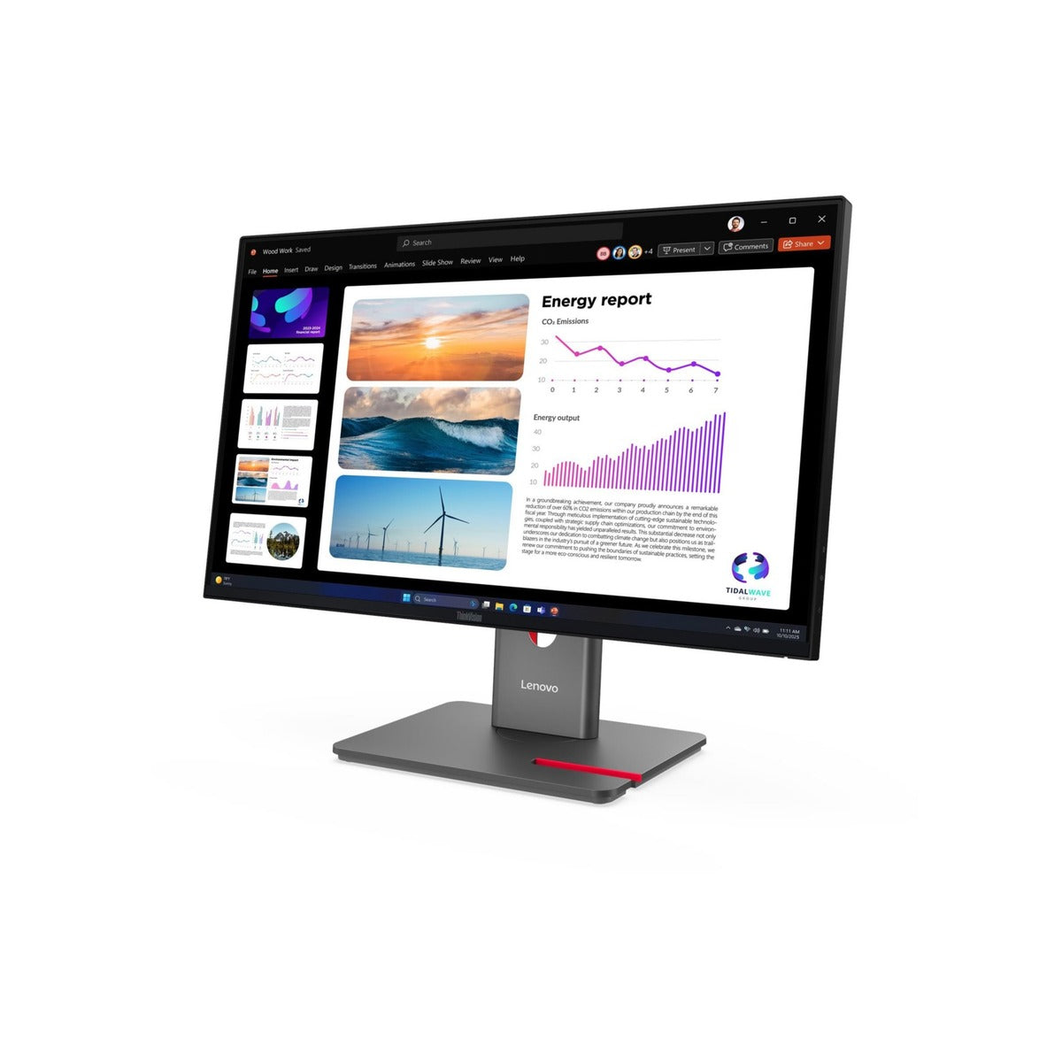 Lenovo P24Q-40 24" QHD IPS Monitor with HDR10