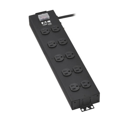 Eaton Tripp Lite Series Industrial Power Strip, 10-Outlet, 15 ft. Cord, Metal UL800CB-15