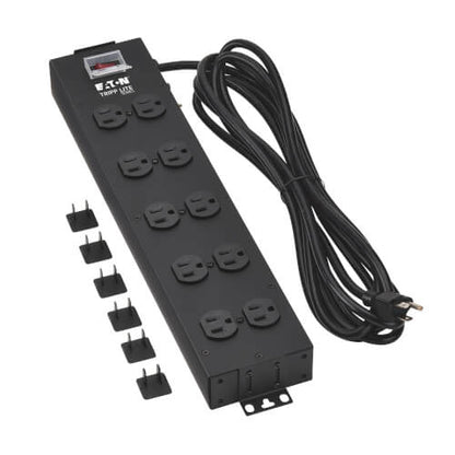 Eaton Tripp Lite Series Industrial Power Strip, 10-Outlet, 15 ft. Cord, Metal UL800CB-15